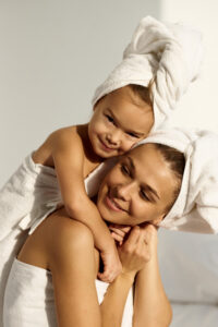 massage duo parent enfant